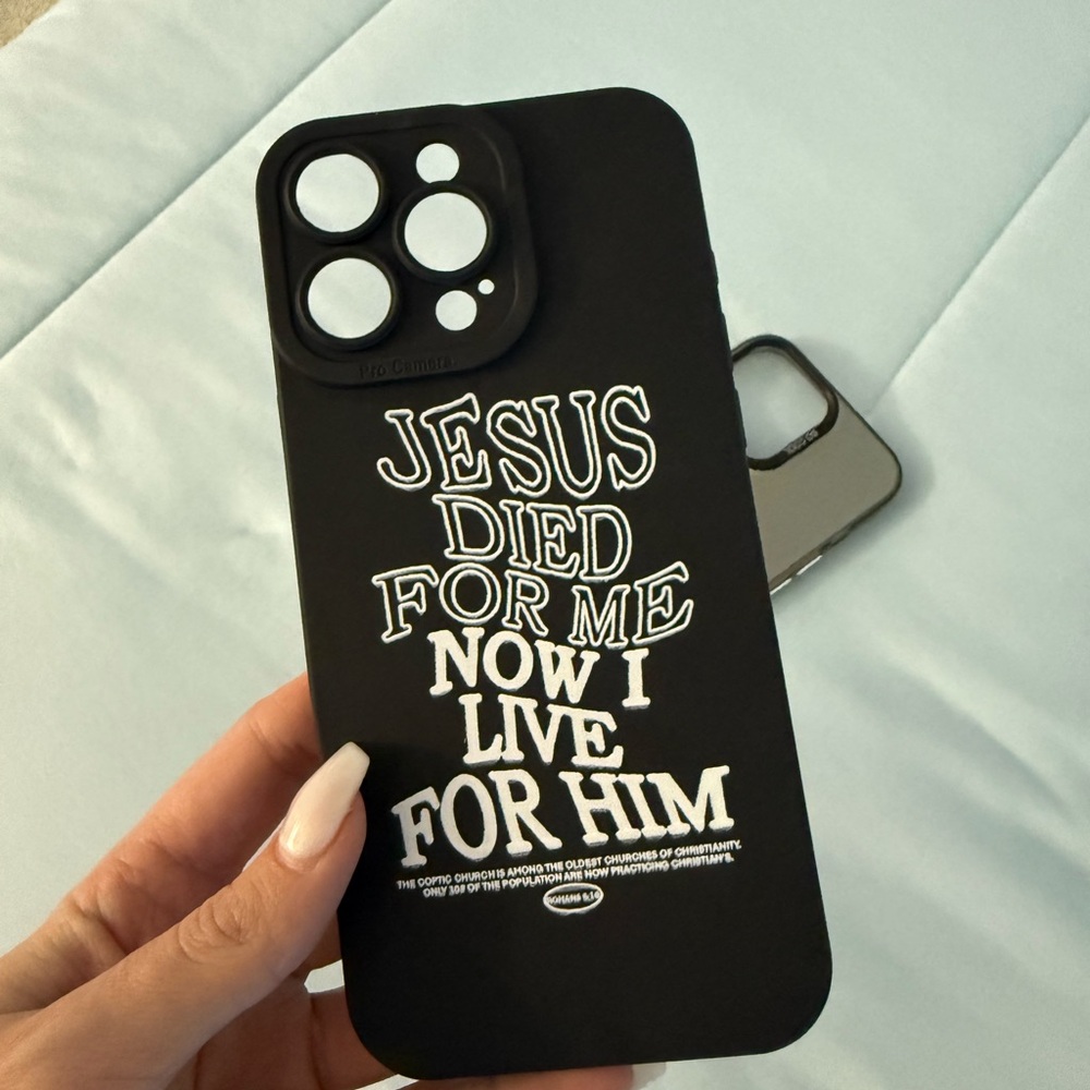 Black and White Jesus Christian iPhone 16 Pro Max case